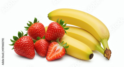 bananas and strawberries
