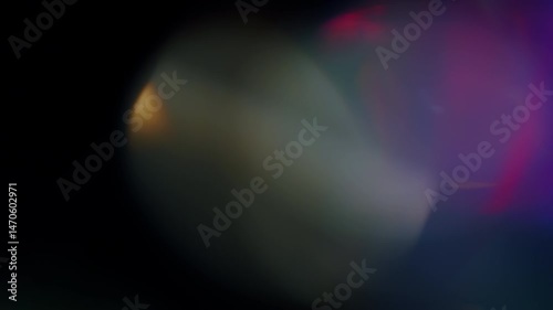 4K Lens flare and bokeh overlay on black background, abstract elegant light effects, transition overlay, high-quality organic footage lightleak, leak, flare for screen mode, optical rays.