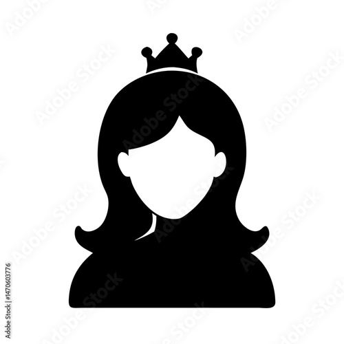 princess crown vector illustration , isolated background