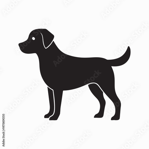 labrador retriever dog Vector Art illustration