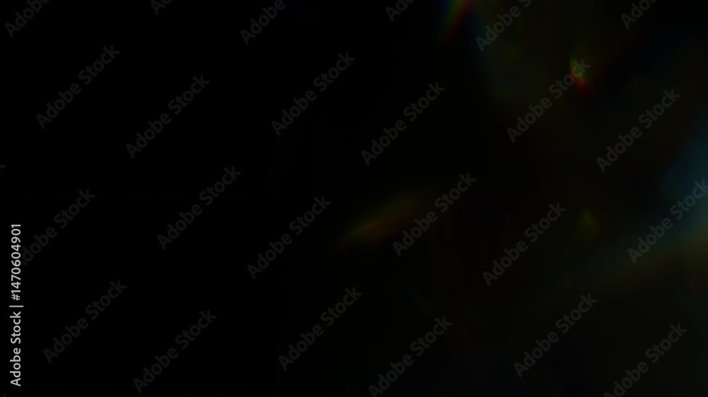 4K Lens flare and bokeh overlay loop on black background, abstract elegant light effects, transition overlay, high-quality organic footage lightleak, leak, flare for screen mode, optical rays.