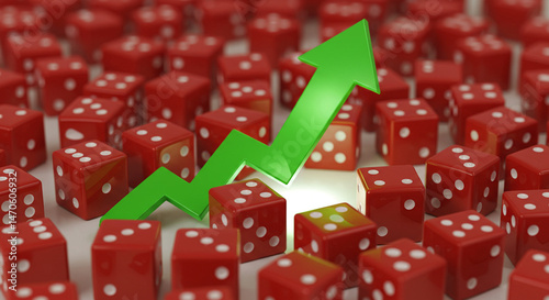 Rising Dice: A Visual Representation of Growth and Risk Real estate business ,technology ,selling ,purchasing ,agreement ,$
