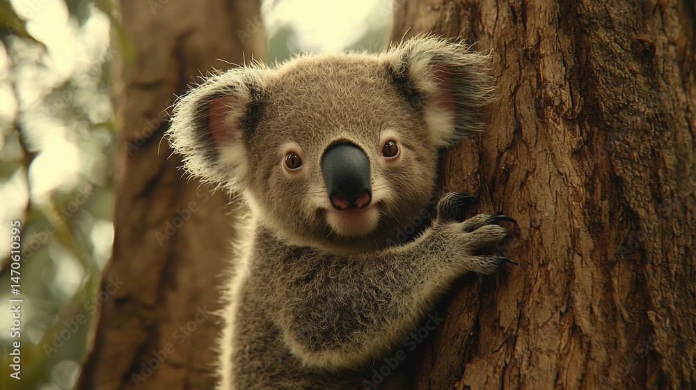 Fototapeta premium Baby Koala in Tree