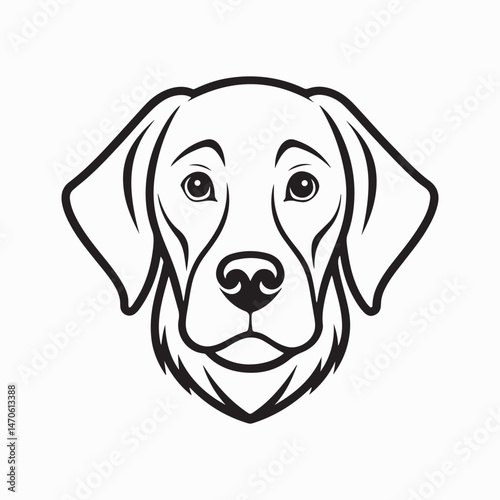 labrador retriever dog Vector Art illustration