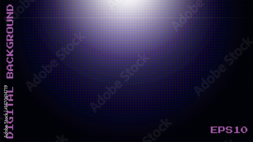 Gradient Pixel Art Background. Abstract Dark Pattern Game Texture. Digital Vector Geometric Sunrise. Tech Business Gorizontal Graphic Template. Mosaic Retro Blur Dsktop. Grain Noise Effect Cover.