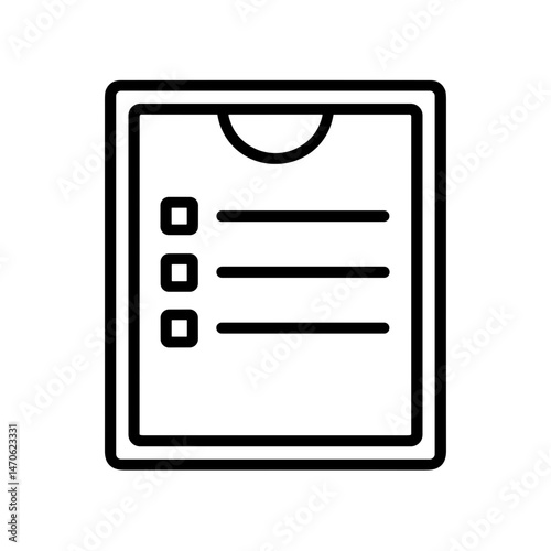 Job Search Checklist Document Illustration on White Background  