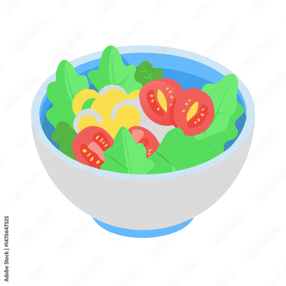 Fototapeta premium Salad Bowl: A Healthful Dietary Choice