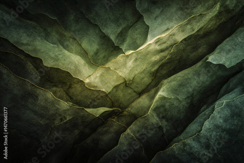 Wallpaper Mural Abstract Landscape: An abstract depiction of geological layers, resembling rugged mountain ranges, showcasing textures and gradients of earthen tones in an artistic and immersive composition. Torontodigital.ca