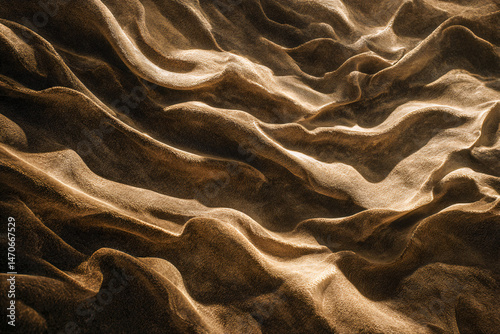 Wallpaper Mural Sand Dune Patterns: A mesmerizing display of intricate sand patterns shaped by wind, illuminated with natural light, showcasing nature's artistic prowess in the heart of the desert. Torontodigital.ca