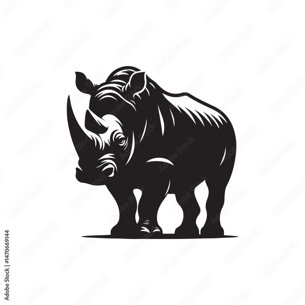 Fototapeta premium Rhino Vector (1).eps