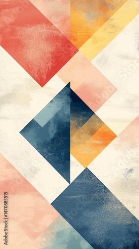 Abstract Geometric Art Vertical Wallpaper for Smartphone