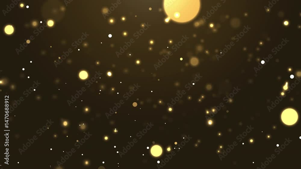 Dark background with many yellow and white lights. Suitable for backgrounds in presentations, web design, or festivethemed projects. Great for adding vibrancy.