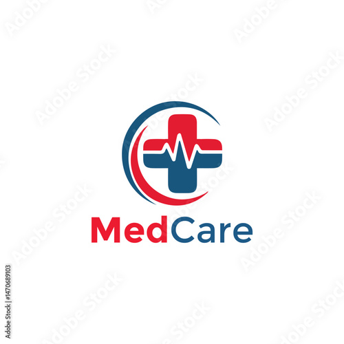 Med Care Logo Vector Medical Simple
