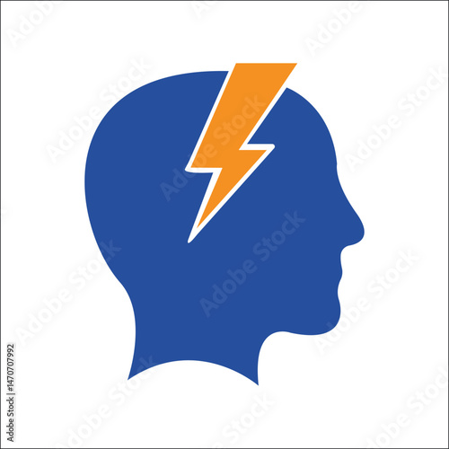 Headache, Pain, Stress mental health migraine tension anxiety mind medical symptom awareness brain pressure discomfort wellness care treatment condition illustration concept human head profile design