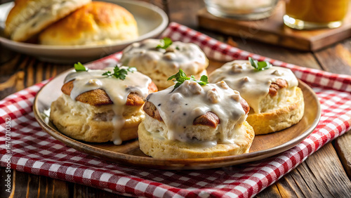 Buttermilk Biscuits with Creamy Sausage Gravy photo