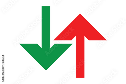 Free Download two and double way direction arrow icon, vector arrow icon. - GFXLoad