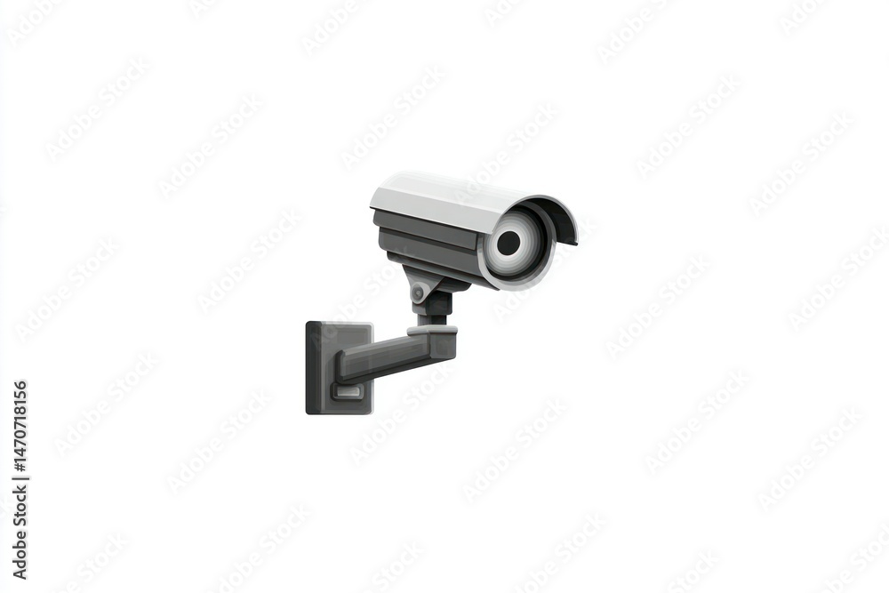 Surveillance Camera Mounted on Wall for Security Monitoring and Protection Surveillance Camera Mounted on Wall for Security Monitoring and Protection