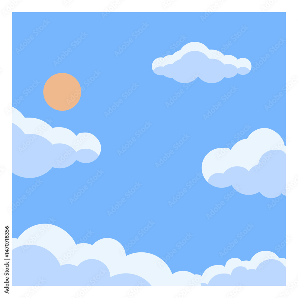 Beautiful Cloudy Sky View Beautiful Cloudy Sky View