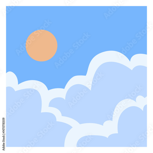 Beautiful Cloudy Sky View