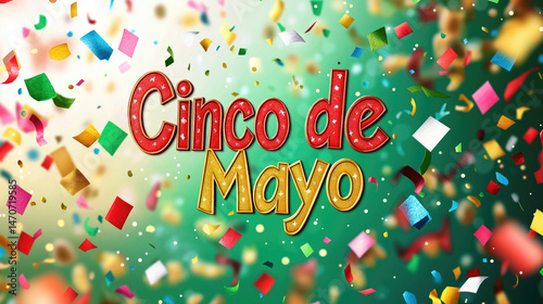 Obraz na płótnie Cinco de mayo celebration background design w salonie