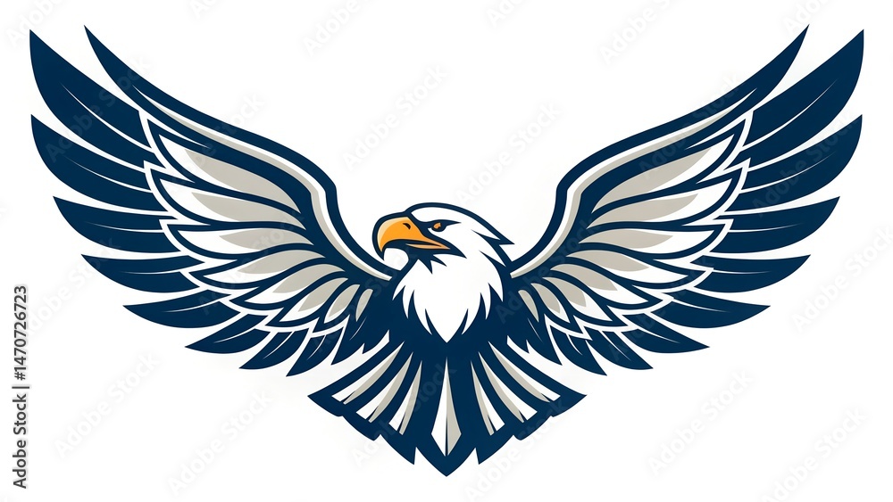 Obraz premium Eagle Bird Logo Vector Template Eagle Logo Icon Business Logo Concept. 