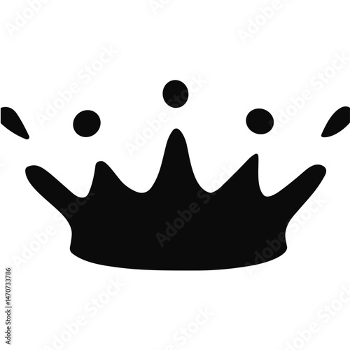 black splash and droplet silhouette