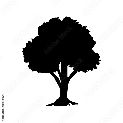 bush bare bush silhouette