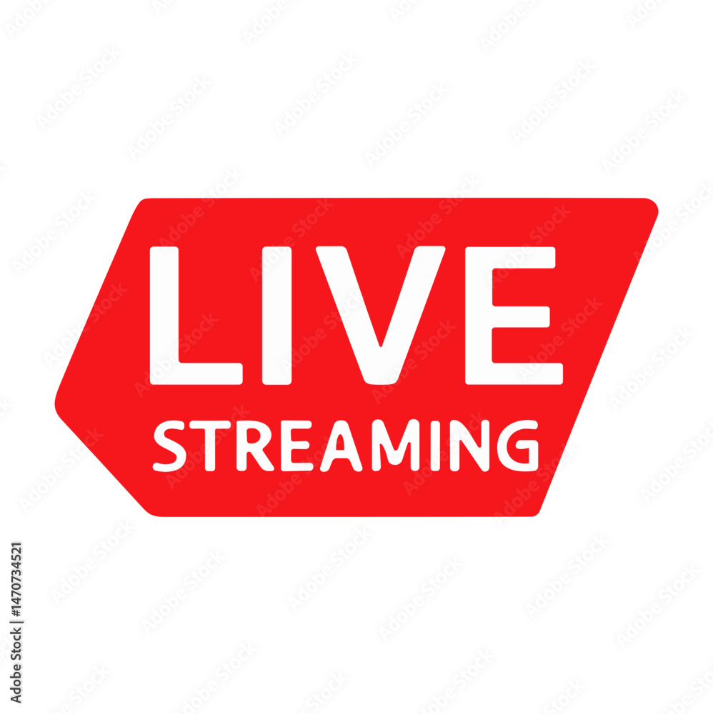 Fototapeta premium Live Streaming Badge