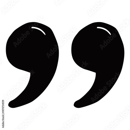 hand drawn quotation mark
