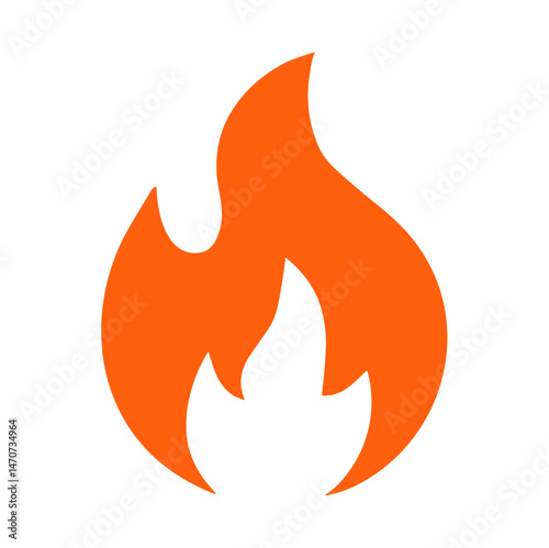 solid orange flame icon
