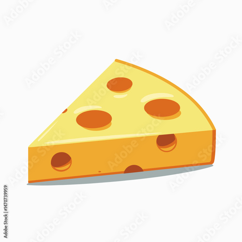 vibrant yellow cheese pizza slice with pepperoni topping