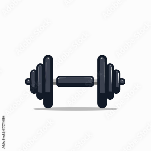 dumbbell set with black handles  weightlifting equipment