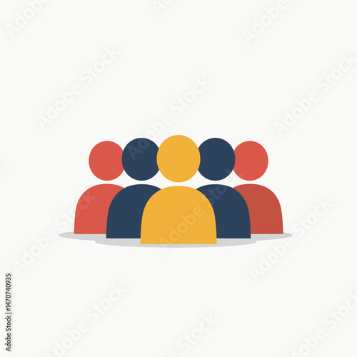 colorful team collaboration concept