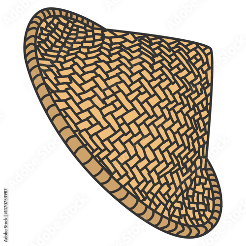 Topi Caping illustration