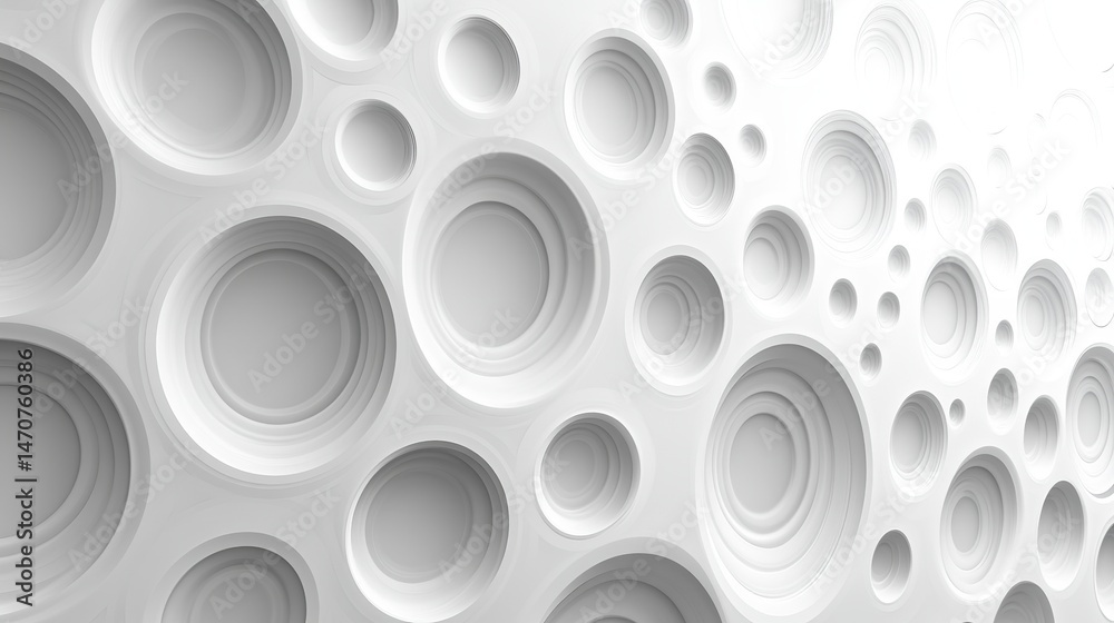 Abstract white circular pattern background design texture graphic 3d art wall form style clean depth Abstract white circular pattern background design texture graphic 3d art wall form style clean depth