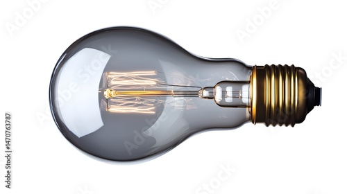 Wallpaper Mural Vintage edison light bulb filament glowing warm light energy saving retro style decorative lighting design Torontodigital.ca