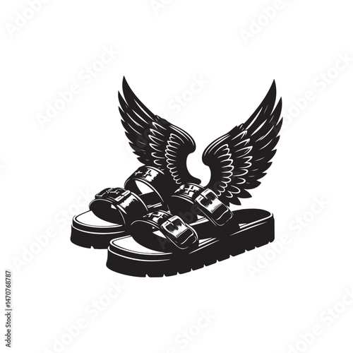 Hermes's Winged Sandals Vector (3).eps