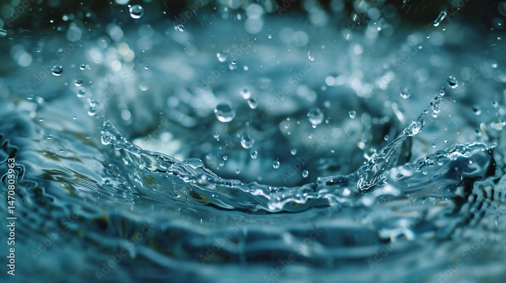 Water splash close-up. Dynamic fluid motion Water splash close-up. Dynamic fluid motion