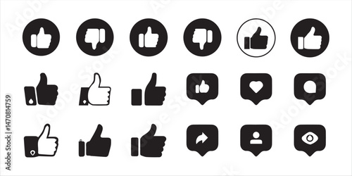 Repost, heart, like,user social media icon.Social media notification vector icon set. Like icon button , thumb up icon.share icon button. vector illustration eps 10.