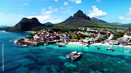 Cinematic Caribbean Coastline Journey Featuring Soufrière’s Vibrant Culture and Scenic Mountain Backdrop