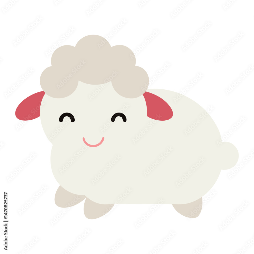 vector illustration of sheep