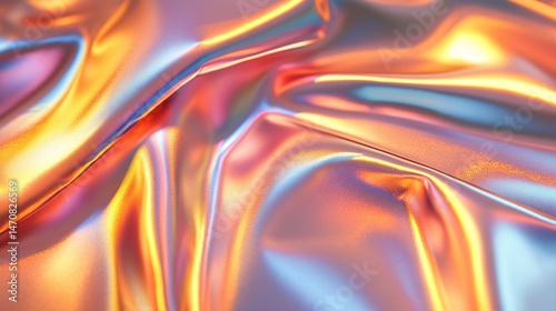 smooth warm glow holographic metallic Photography background