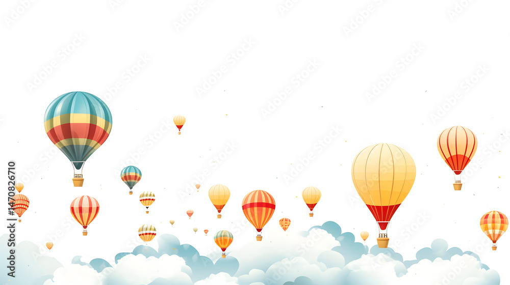 Obraz premium Charming Cartoon Vector Illustration for Birthday Party Invitation Card Design