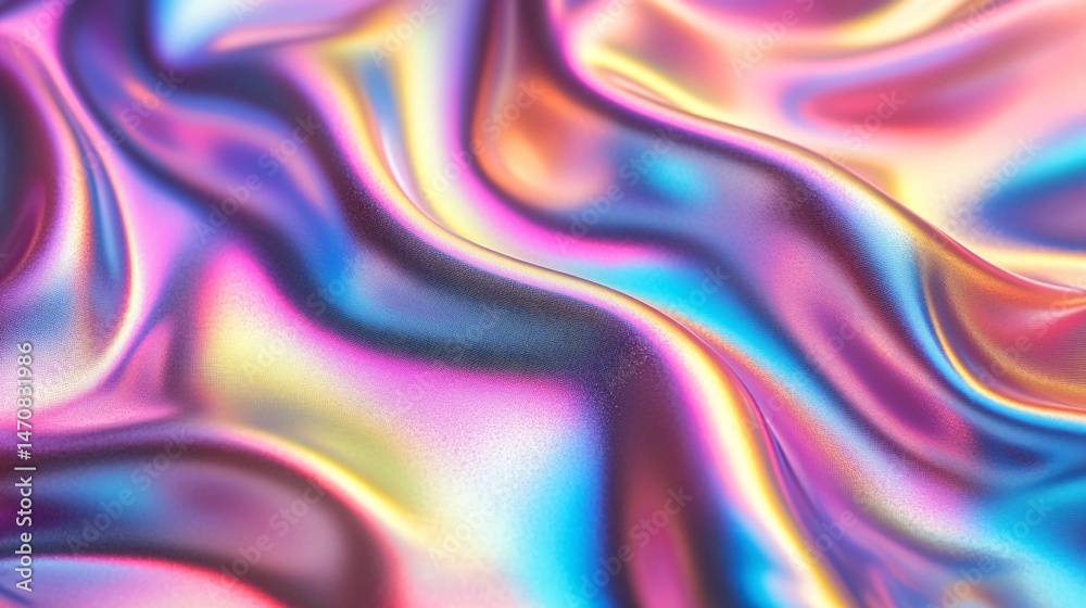 Fototapeta premium wrinkled dual-tone holographic metallic Photography background