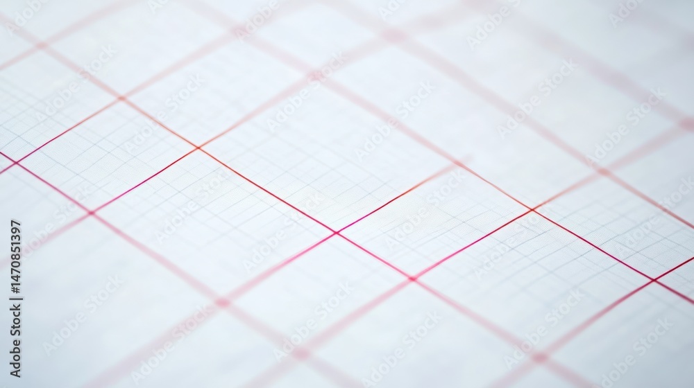 Close-up view of a gridded document with faint lines. Close-up view of a gridded document with faint lines.