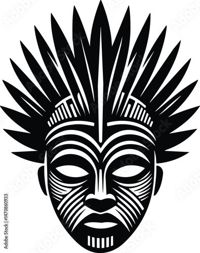 African tribal mask headdress