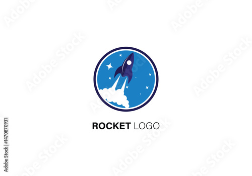 Rocket Logo Design – Space Launch Startup Branding Icon