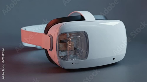 Virtual reality headset close up view technology innovation visualization