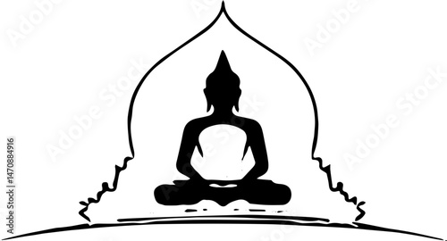 silhouette vesak day