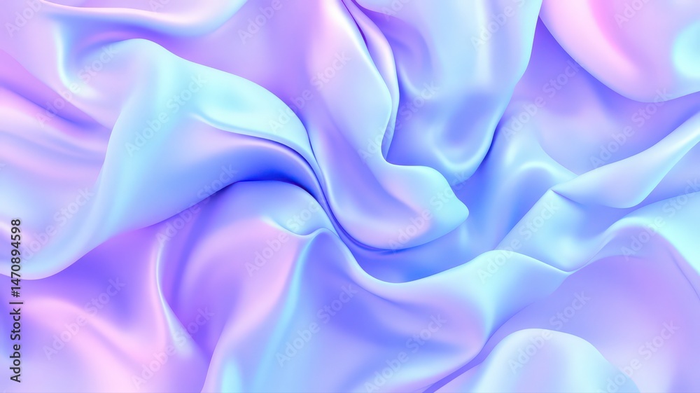 Fototapeta premium Pastel Purple And Light Blue Silk Fabric Texture